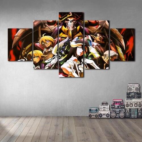 No Frame Anime Overlord Wall Art Print Canvas Painting Nordic Posters and Prints Wall Pictures Living Room Decoration