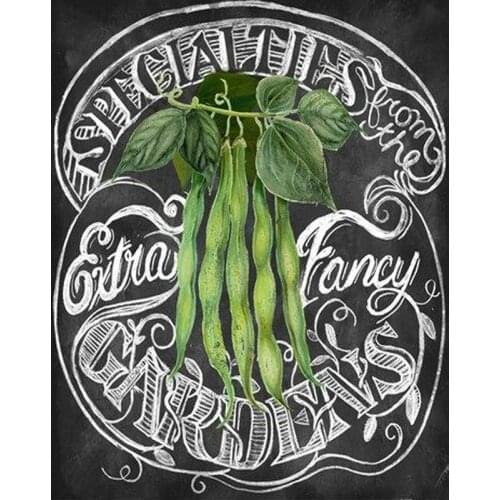 Black Menus Mosaic 5D Diy Diamond Embroidery Painting Drill Resin Embroidery Deractions 3D Cross Stitch Kits Wall stickers