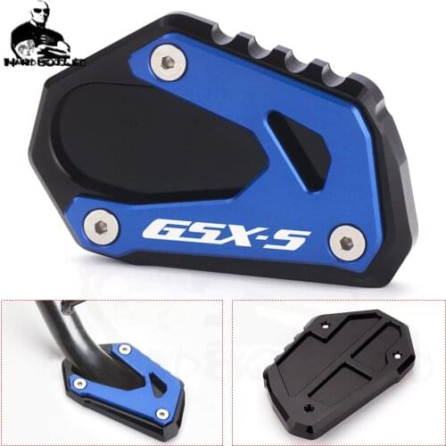 For Suzuki GSXS GSX-S 1000 1000F 2015-2021 2020 2019 2018 GSX S1000 Enlarger Side Stand Pad Extension Support Plate Kickstand
