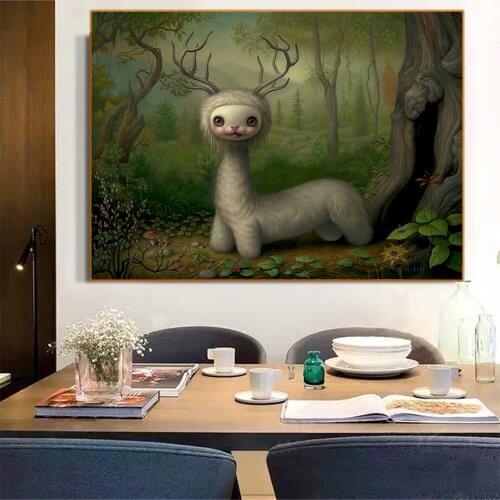 Holover Mark Ryden"Yoshi The Forest Spirit, 2011"Canvas Oil Painting Childish & Weird Pop Art Poster Home Decor Aesthetic