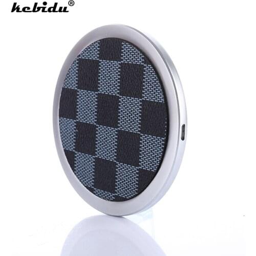 Kebidu 9V Fast Charging Qi Wireless Charger Desktop Mobile Phone Charger Pad For Samsung S8+ S7 S7 Edge Smart Phones Chargers