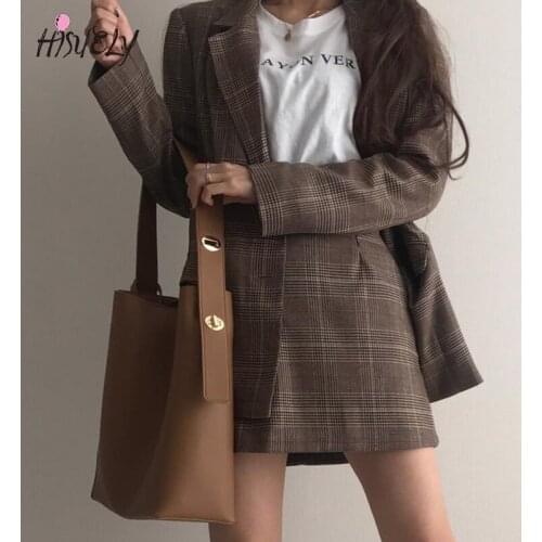 HISUELY Hot Sale Women Leather Handbags 2021 New 2 Pcs Crossbody Cute Bucket Bag Small Tassel Shoulder Messenger Bags Bolsos Q1