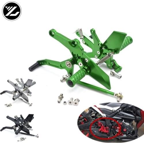 Motorcycle Adjustable Rider Rear Sets Rearset Footrest Foot Rest Pegs For Kawasaki Ninja 900 Z900 2017 2018 2019