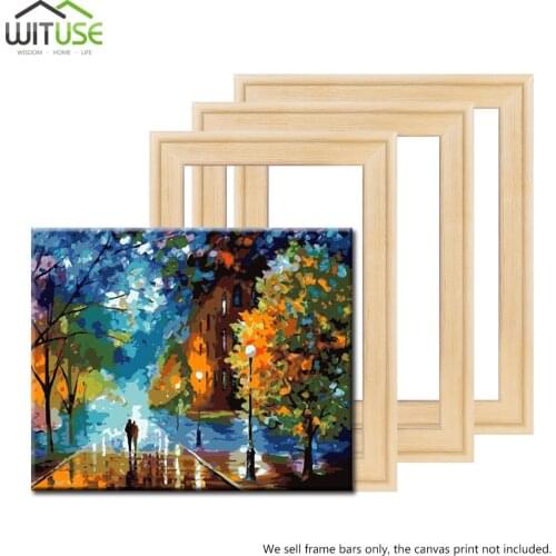 Professional solid DIY wooden frame kit Pine wood for Large Size Wall oil painting Frames Gallery Canva picture Photo frame
