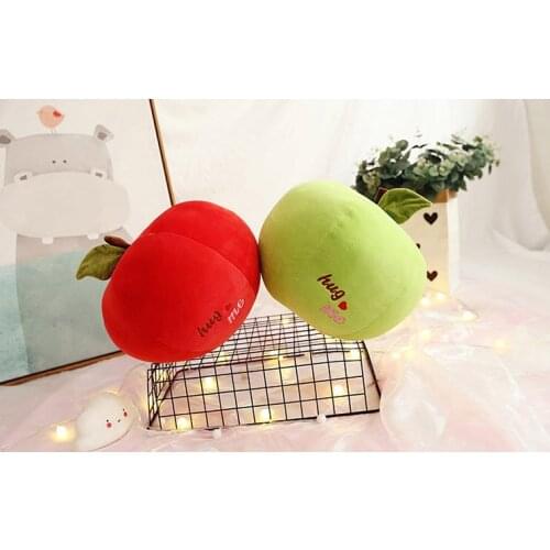 Christmas Eve Apple Creative toy plushed red apple Soft apple doll for room decoration