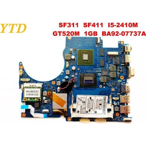 Original for Samsung RF311 RF411 laptop motherboard SF311 SF411 I5-2410M GT520M 1GB BA92-07737A tested good free shipping
