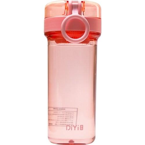 Hiking Cute Water Bottle Plastic Portable Creative Simple Girl Transparent Cup Korean Filizanki Do Kawy Student Cup EA60SH