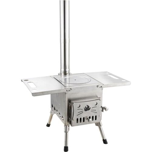 Wood Stove Outdoor Portable Picnic Stove Camping Windproof Camping Tent Stove Rural Household Smokeless Heating Stove