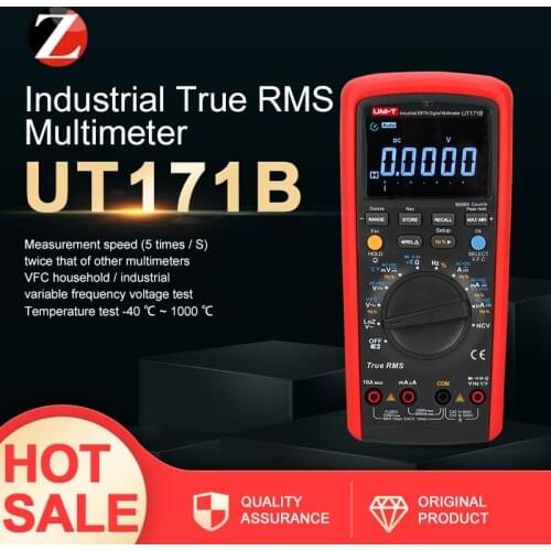 UNI-T UT171B Admittance nS Temperature AC LoZ Measure EBTN LCD UT171B Industrial True RMS Digital Multimeter 60K Counts UT171B