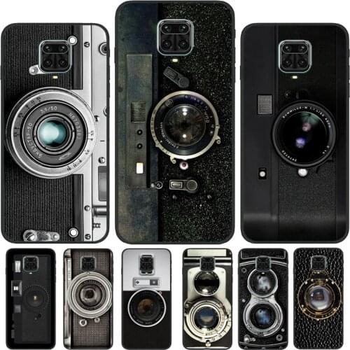 Retro Camera Vintage For Xiaomi Redmi Note 10 8 7 9 Pro 8T 9S Phone Case For Redmi 9 9A 9C 9T 8A 7A K40 Coque