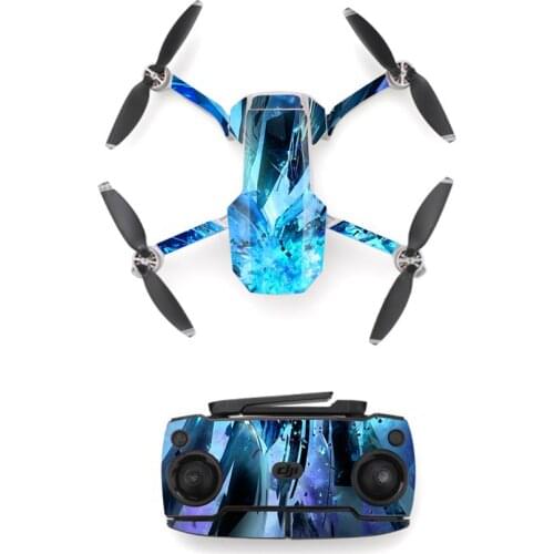 Blue Ice Style Skin Sticker for DJI Mavic Mini Drone And Remote Controller Decal Vinyl Skins Cover
