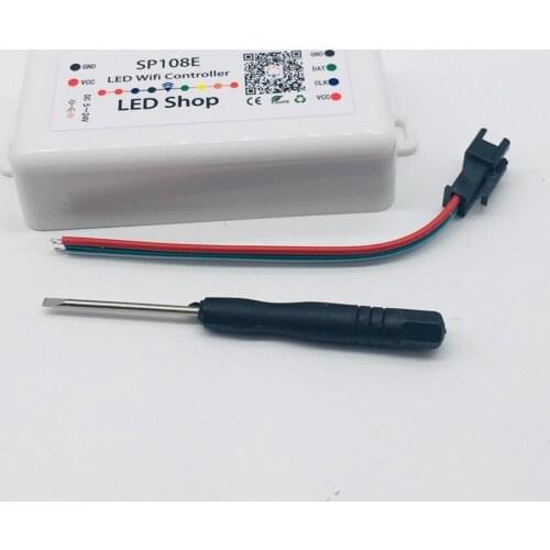 SP108E LED Wifi Magic Controller WS2812B WS2813 Etc LED Strip Module Light Smart APP Wireless Control IOS 10/Android 4.4 DC5-24V
