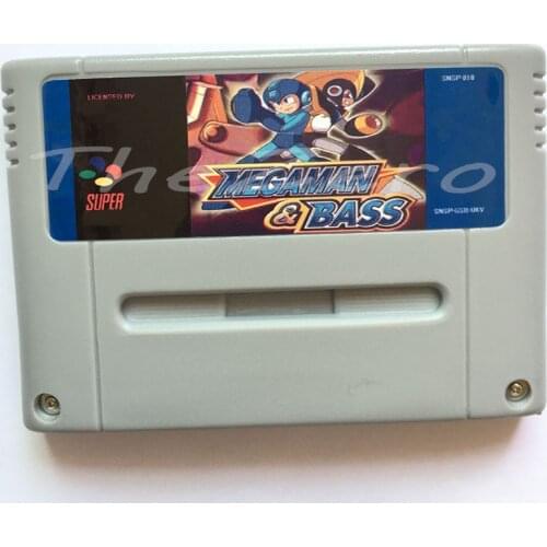Megaman & BASS Video Game for 16 bit Super Game Card Cartridge Card for 46 pin EUR PAL Version Game Player