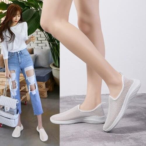 Net Shoes Women Walking Shoes Comfortable Casual Single Shoes Sports Shoes Breathable Mesh Shoes 2021 Summer New Style