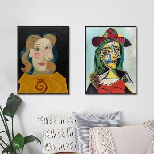 Picasso Famous Abstract Wallpaper Canvas Posters Prints Wall Art Painting Decorative Picture Modern Living Room Home Decoration