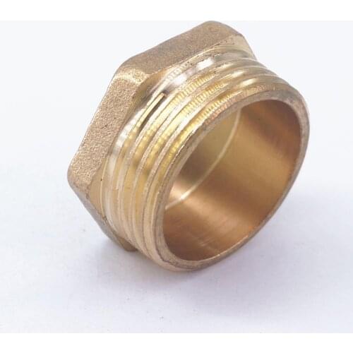 1" BSP Male Thread Brass Pipe Countersunk Plug Hex Head Socket Fittings