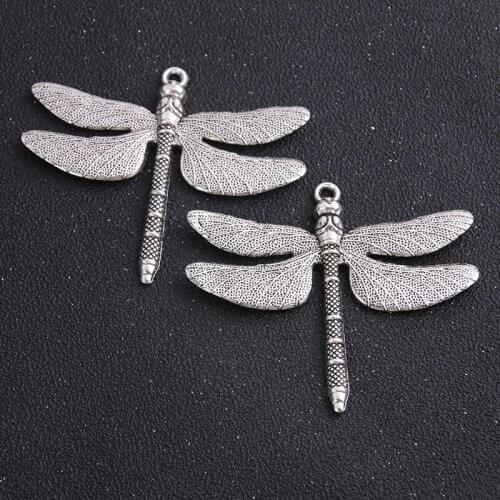 1pcs/lot 63*72mm Antique Color Big Dragonfly Charms Diy Jewelry Animal Dragonfly Pendant Charms