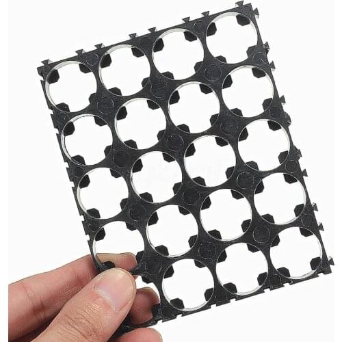 10/20/30/40/50Pcs 4x5 Cell 18650 Batteries Spacer Holders Radiating Shell Plastic Bracket Batteries Racks J99S