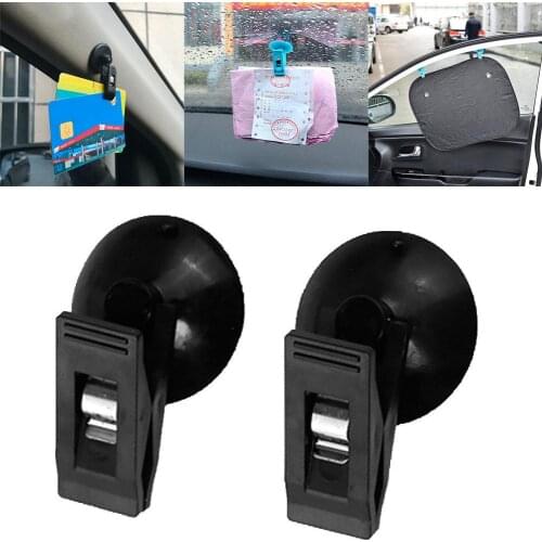2 Pcs Car Clip with Suction Sucker Holders for dacia duster mercedes w203 volvo xc60 renault megane peugeot 508 renault