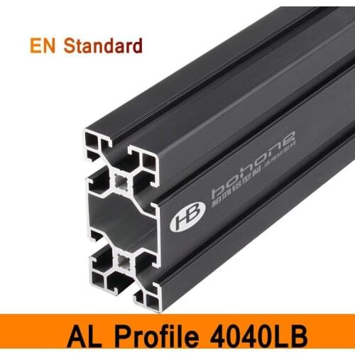 4080LB Aluminium Profile Black EN Standard Brackets DIY Workbench AL Extrusion Rectangle Type CNC 3D DIY Printer Parts Line Rail