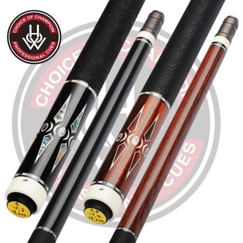 HOW Cues Official Store HOW 291A/292A Billiard Pool Cue Billar Stick Kit 12.5mm Tip Black 8 Handmade Professional with Case