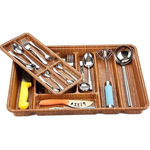 Alberlo Big size Layer Sliding The Spoon Holder Wood Look