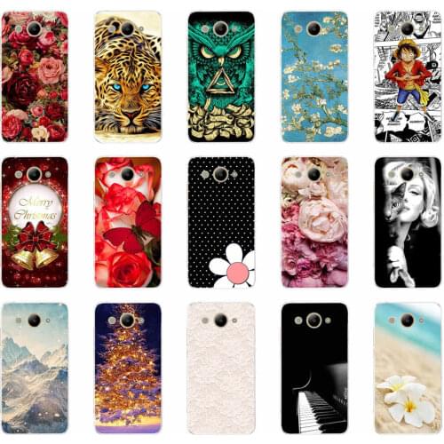 For Huawei Y3 2017 Case Soft Silicone Bumper for Huawei Y3 2017 CRO-L22 Phone Back Cover 5.0'' TPU Y 3 2017 Case Coque Capa