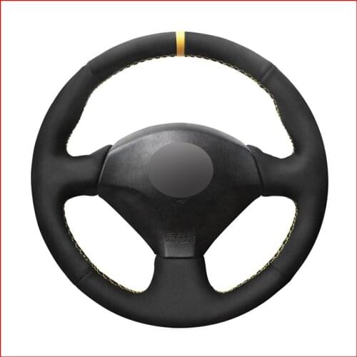 Black Suede Steering Wheel Cover for Honda S2000 2000-2008 Civic Si 2002-2004 Acura RSX Type-S 2005