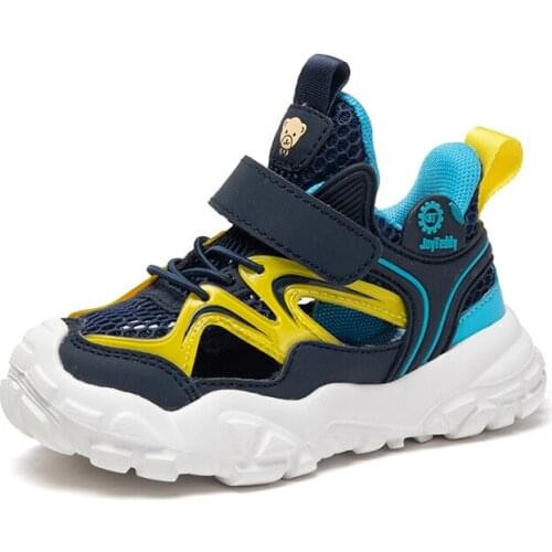 Chaussure Enfant Casual Basketball Running Sneakers Boys And Girls Childrens Shoes 2021 New Summer Mesh Hollow Breathable Style