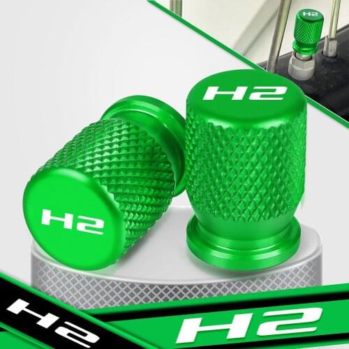 For KAWASAKI H2 h2 2018-2021 2020 2019 Motorcycle Accessories Aluminum Vehicle Wheel Tire Valve Stem Caps Covers Universal cycle