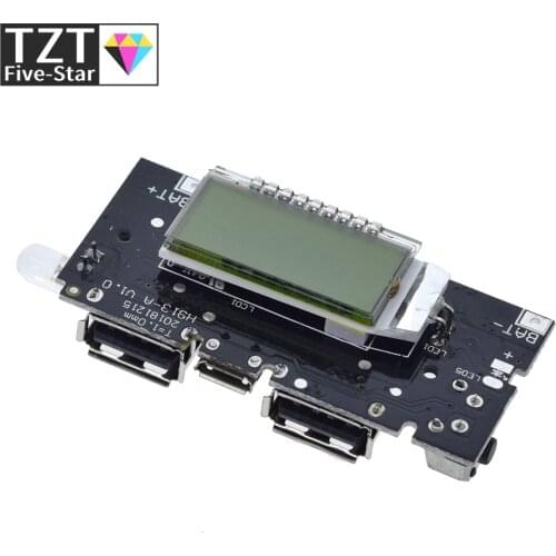 Dual USB 18650 Battery Charger PCB Power Module 5V 1A 2.1A Mobile Power Bank Accessories for Phone DIY LED LCD Module Board