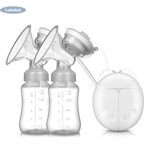 Electric Breast Pump USB Double Nipple Suction Silicone Breast Pump Baby Breastfeeding Accessories