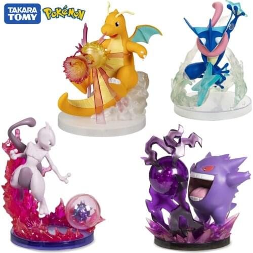 Genuine Pokemon Model Toy 15CM Mewtwo Action Anime Figure Model Pokemon Pikachu Trainer Office Decoration Collection Model Toys