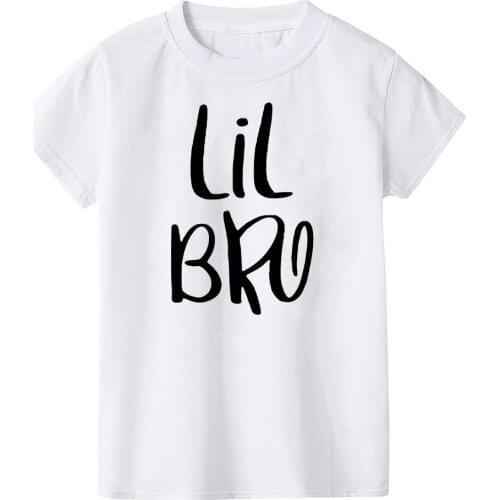 Big Brother Little Brother T Shirt Sibling Short Sleeve Tees Clothes Kids Baby Boys Letter Printed Fashion Brothers T-shirt Tops