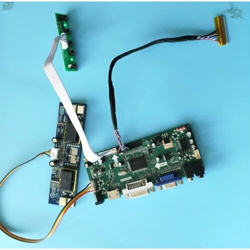Kit for CLAA201WA04 1680X1050 30pin HDMI-compatible+DVI+VGA LCD Audio driver board Controller Board panel 4 lamps