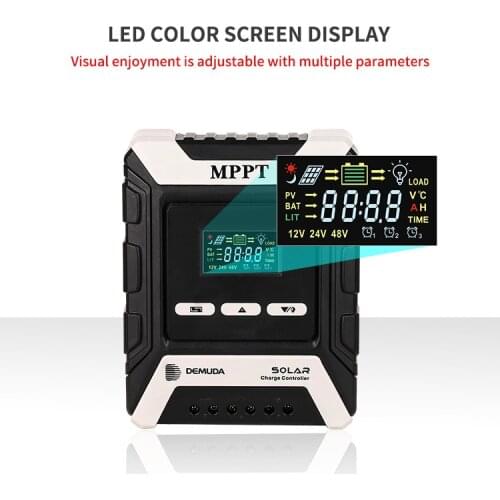 20A 12v 24v 48v MPPT solar charge controller lcd display DOUBLE USB output for phone charge High Quality voltage controller
