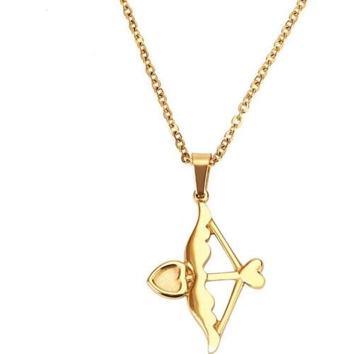 Fashion jewelry creative personality Cupids arrow necklace clavicle chain