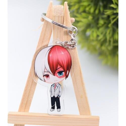 My Hero Academia Keychain Cute Double Sided Izuku Midoriya Acrylic Key Chain Pendant Anime Accessories Cartoon Key Ring DBS1P