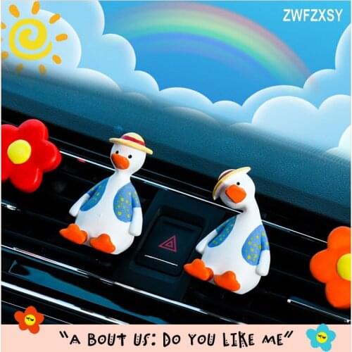 Cartoon car doll air conditioner air outlet clip decoration car decoration children toy