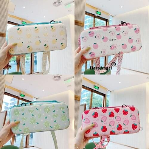 Cartoon Cute Zipper Portable Pouch Case For Switch Storage Bag Travel Carry Protective Cover Game Console Box Shell Dropshipping