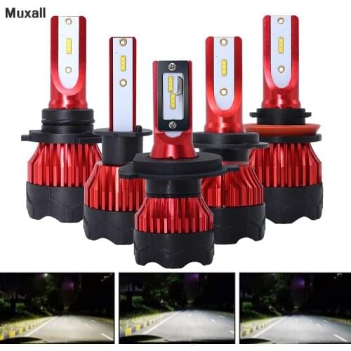 Muxall 12000lms H4 LED H7 H11 H8 H9 H1 ZES Car Headlight Bulbs 9005 9006 H13 Headlamp Main Lights Better Than COB Auto Led Lamps