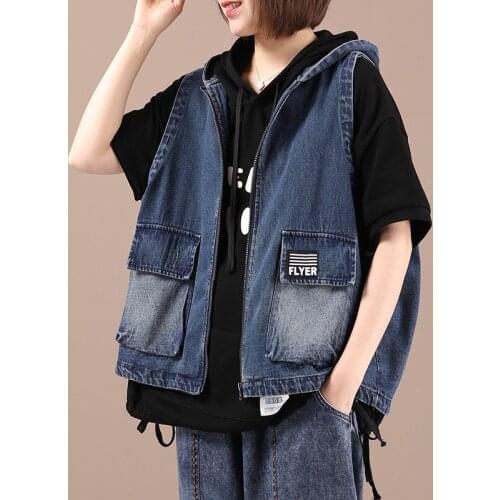 Женские джинсовые жилеты NINI WONDERLAND China At AliExpress