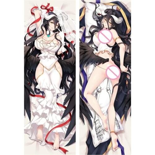 New Anime Fate Xoverlordes Albedo Pillow Covers Dakimakura Case Sexy Girl 3D Double-Sided Bedding Hugging Body Pillowcase