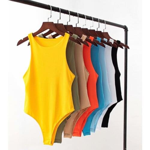New Summer Women Solid Casual Sexy Slim Beach Jumpsuit Romper Girl Black White Yellow Army Green Blue Khali Red Bodysuit