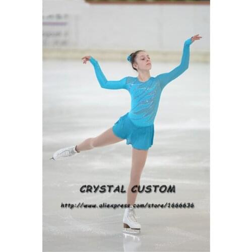 Ice Figure Skating Dress New Brand Vogue Figure Skating Competition Dress For Women Customized DR3226