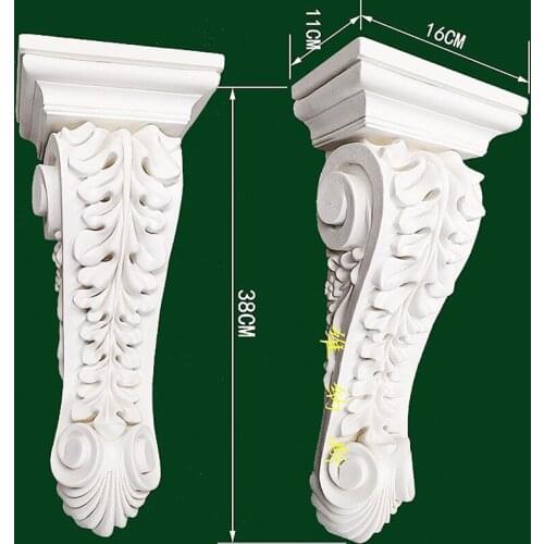 European style PU polyurethane corbel fireplace decor entrance corridor portal corbel piece decorating bolster entry ornament