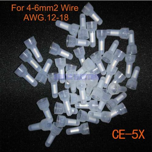 1000pcs High Temerature Electrical Close End Cable Connector Terminals AWG 12-18 Wire Nylon Crimp Caps