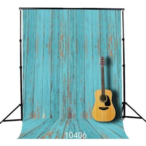 Light Blue Board Guitar Photography Backdrops Vinyl Photo Background for Photo Studio Photographic Props Baby Newborn Photobooth