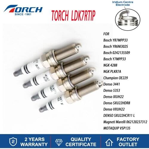 High Quality Genuine Spark Plug Iridium Platinum TORCH LDK7RTIP Replace Denso IXUH22 Bosch YR6NI302S NGK PLKR7A Champion OE229