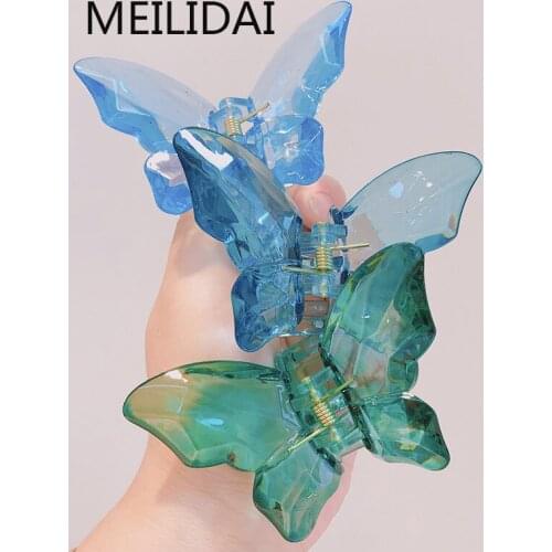 Fashion cute butterfly hair claws woman headwear hair accessories